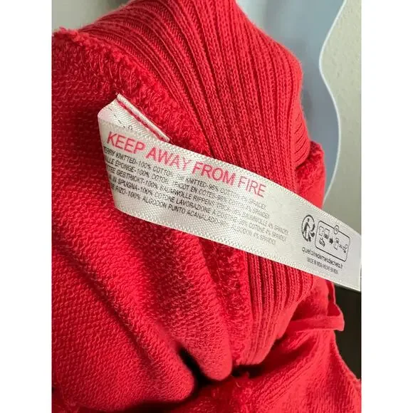 Anthropologie Daily Practice Horizon Jumpsuit Women's XS Red Wide Leg Lounge - Picture 8 of 9